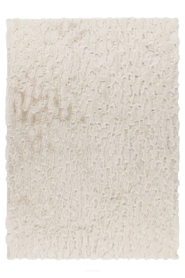 Luksusowy koc futerko Valley ivory 160x200 Obsession